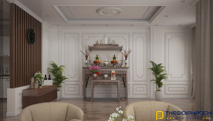 trang trí phào chỉ nội thất sang trọng 